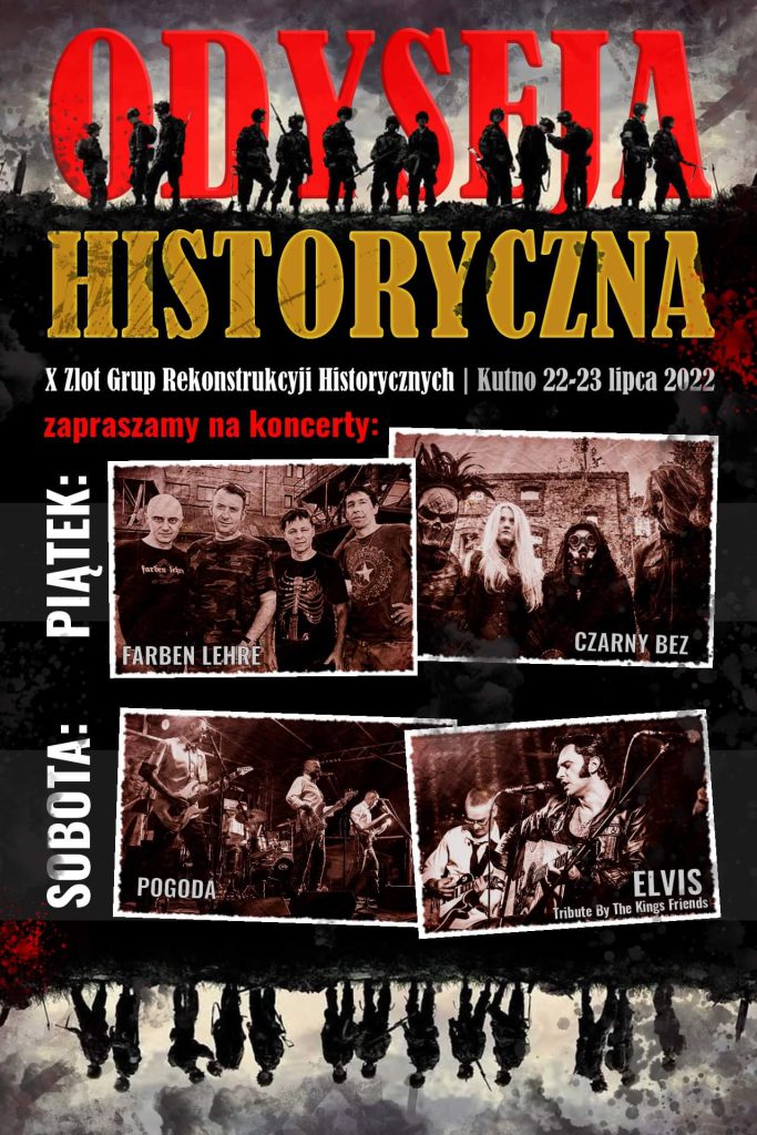 plakat z zespołami występującymi na Odysei
